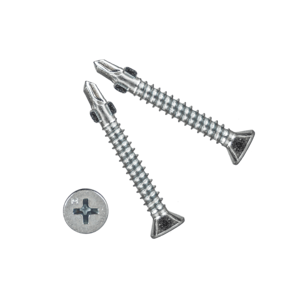 Саморез Флюгель 4,8х50 Daxmer, цинк. (PH2) 